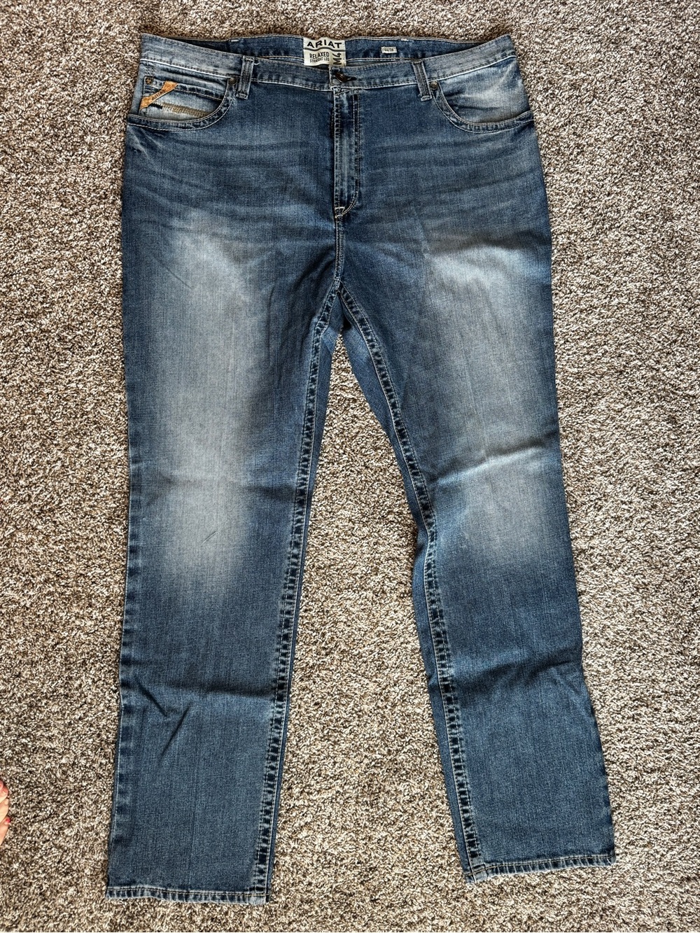 Ariat Men's Faded Blue Straight Jeans